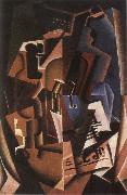 Juan Gris Still life fiddle and newspaper oil painting reproduction